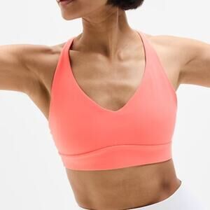 Athleta Solace Bra in Powervita D-DD in Coral Women's Size XS New With Tags